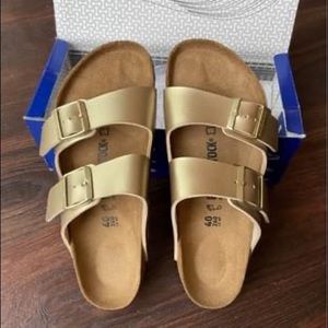 GOLD BIRKENSTOCKS